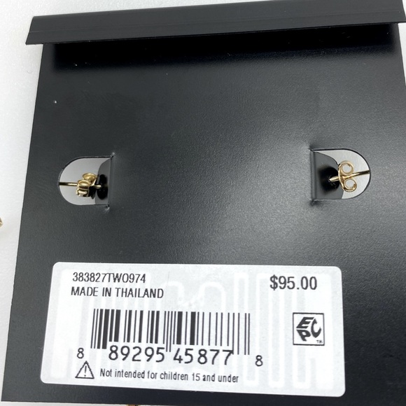 Coach Large Hoops Earrings 3" Limited Edition in Gold. - Picture 5 of 5